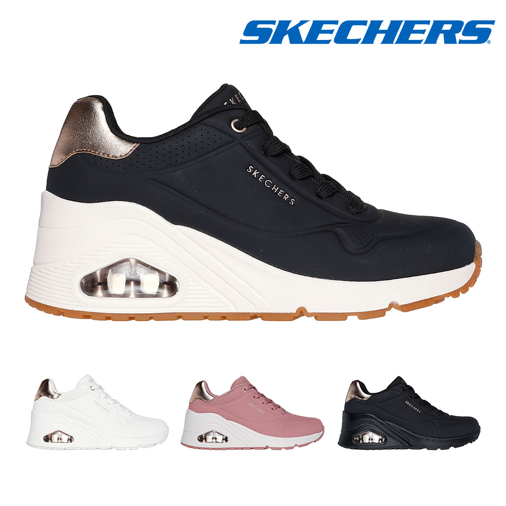SKECHERS スケッチャーズ 厚底スニーカー ウノ ウェッジ ハイ