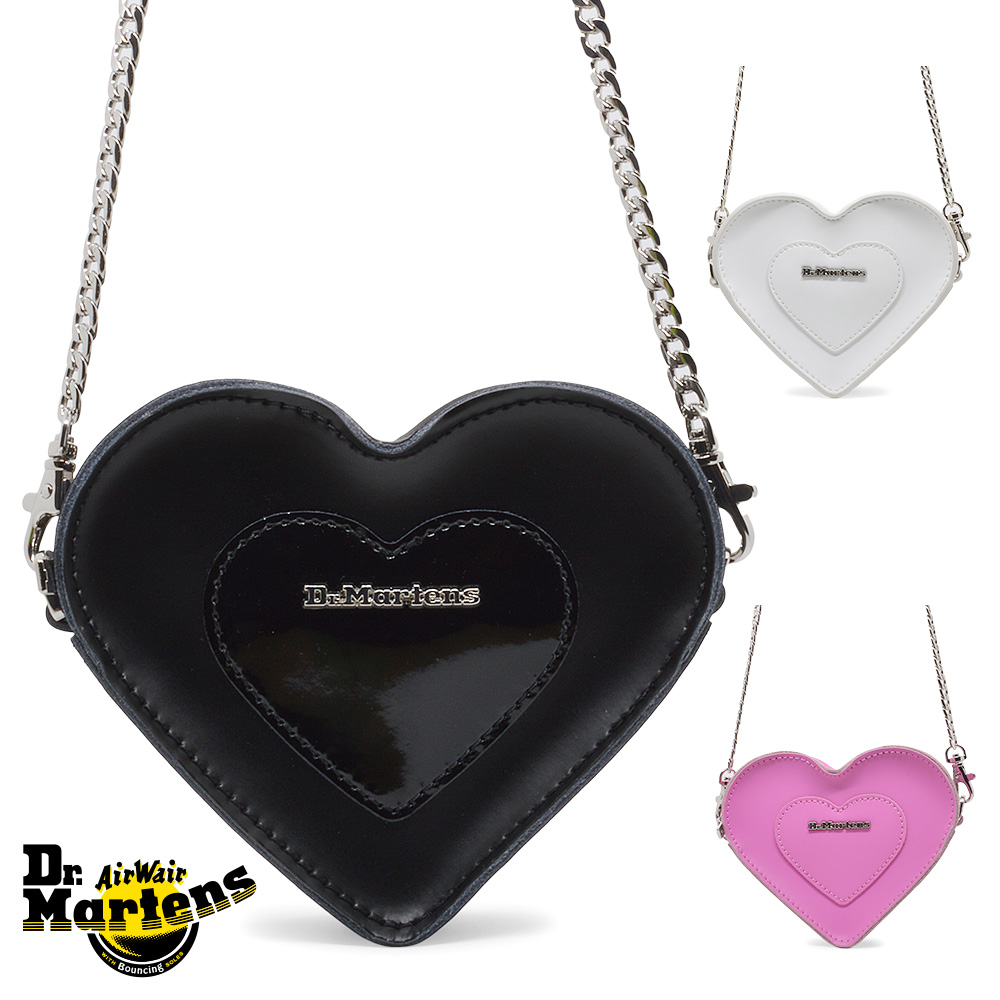 【Dr.Martens】ミニ ハート バッグ ピンク ドクターマーチンのハート型バッグ、“ホワイトやピンク”の新色
