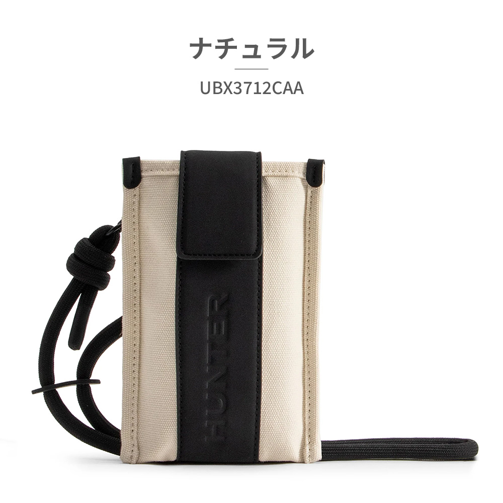 ハンター HUNTER REFINED STITCH CANVAS PHONE POUCH ショルダーバッグ バッグ キャンバス メンズ レディース ホワイト系 / ブラック系 UBP2304CAA-NTR 【新品】 ubp2304caa-1.jpg