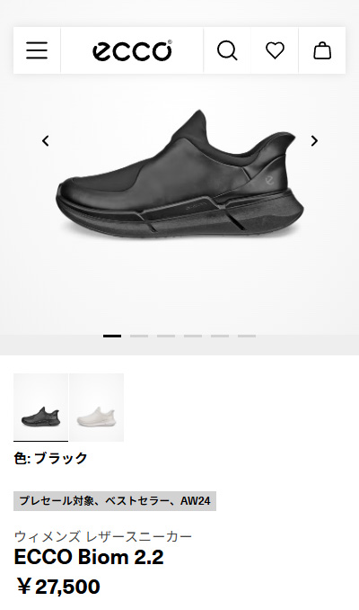 ecco（エコー） スリッポン レディース 83082351052 83082359113 BIOM