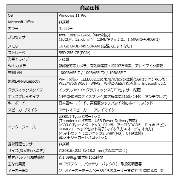 Let's note パナソニック ノートパソコン メモリ16GB 顔認証
