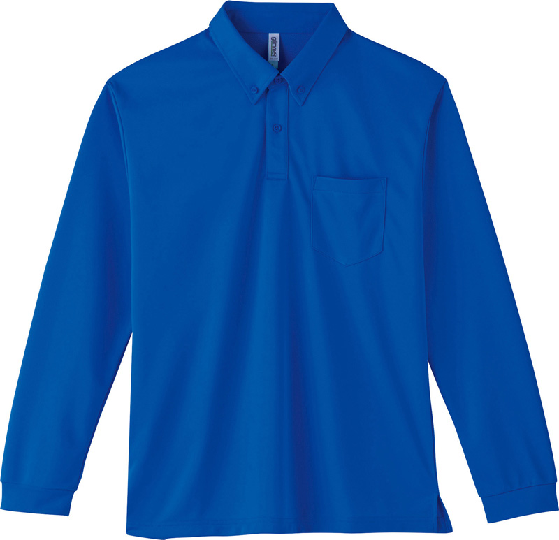 大きいサイズ 長袖 ポロシャツ メンズ ボタンダウン ポケット ビジネス