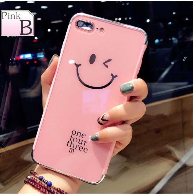 iPhoneケース　スマイルスマートフォンケース　iphone7,8用 iPhone SE2 8 スマイル 鏡面 ニコちゃん ケース HELLO SMILE