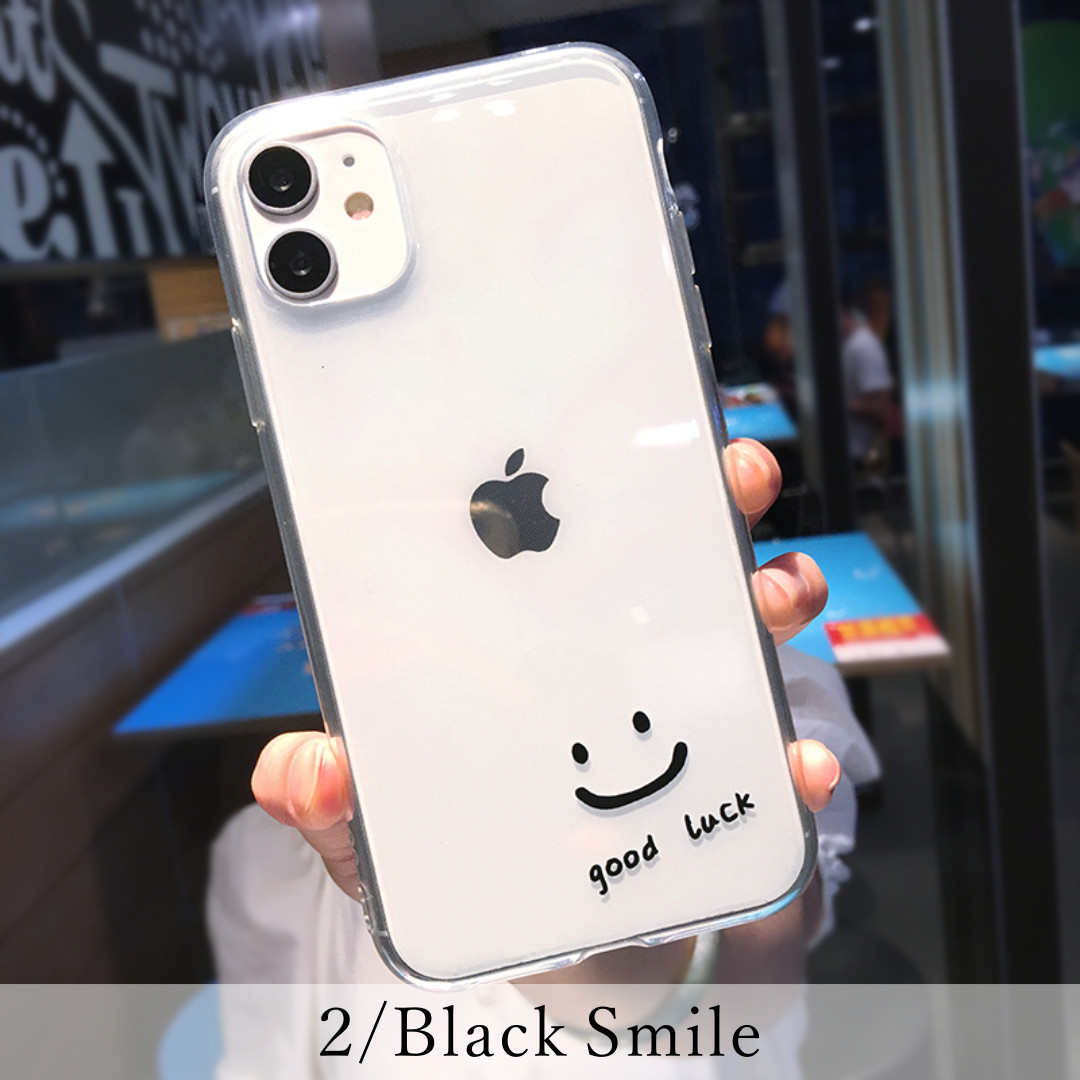 iPhone13 ケース おしゃれ 韓国 iPhone12 mini Pro Max クリア ブランド 透明 カバー スマイル 耐衝撃 かわいい | ブランド登録なし | 02