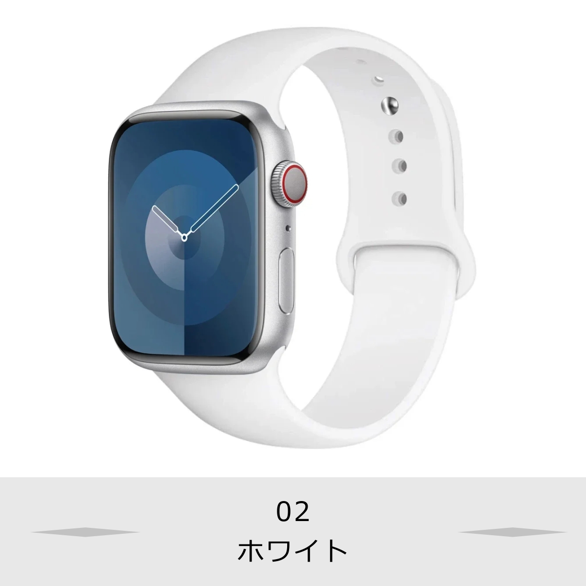 アップルウォッチ バンド Apple Watch 44mm 女性 7 SE 8 シリコン おしゃれ ブランド 45mm 40mm 41mm ベルト 38mm レディース 6 5 4 3 人気 | ブランド登録なし | 02