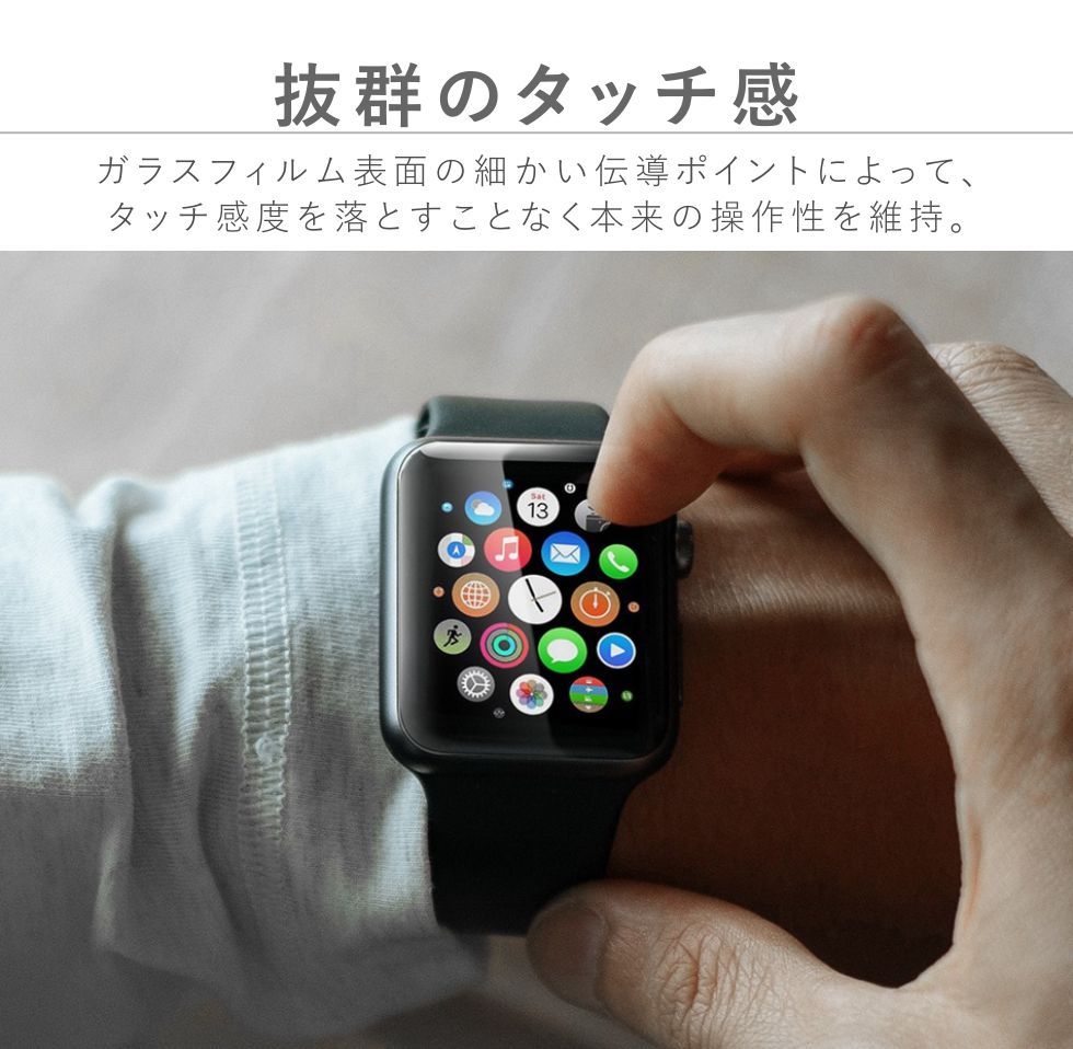 抜群のタッチ感。フィルム表面の伝導ポイントによりタッチ感を落とさずに本来の操作性を維持