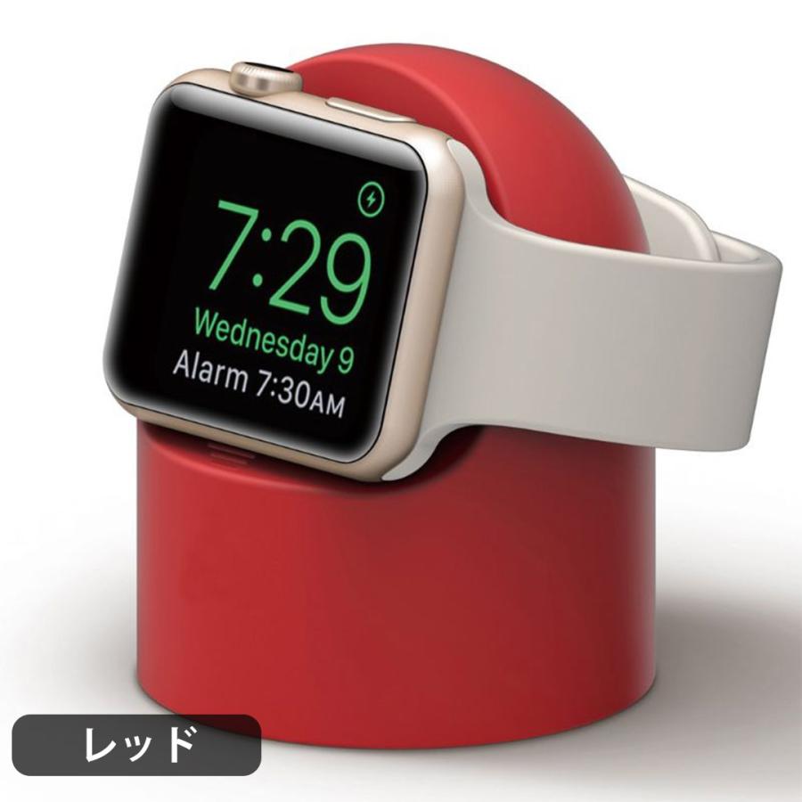 Apple Watch アップルウォッチ Series 7 充電 スタンド 充電器 純正ケーブル アクセサリー シリコン 卓上 SE 6 5 4 3 2 1 38 40 41 42 44 45 mm｜tsaden｜04