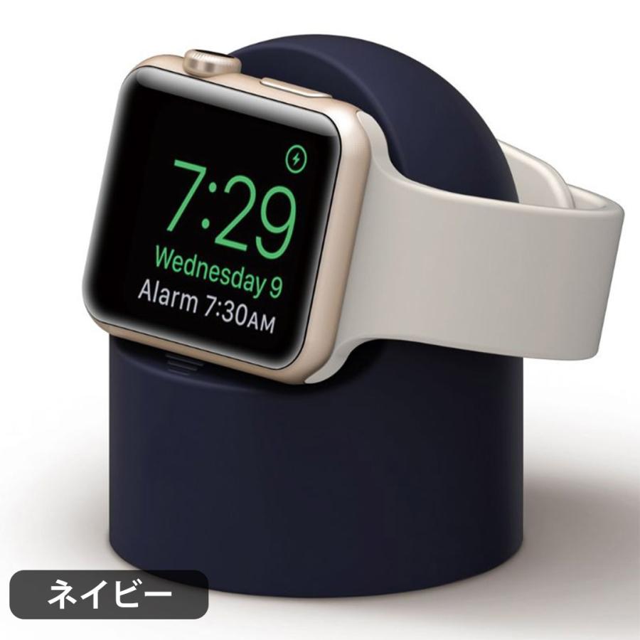 Apple Watch アップルウォッチ Series 7 充電 スタンド 充電器 純正ケーブル アクセサリー シリコン 卓上 SE 6 5 4 3 2 1 38 40 41 42 44 45 mm｜tsaden｜06