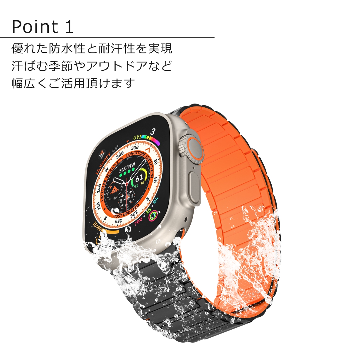 アップルウォッチ バンド apple watch ベルト 44mm se おしゃれ applewatch アップルウォッチバンド 女性 40mm 45mm ソロループ