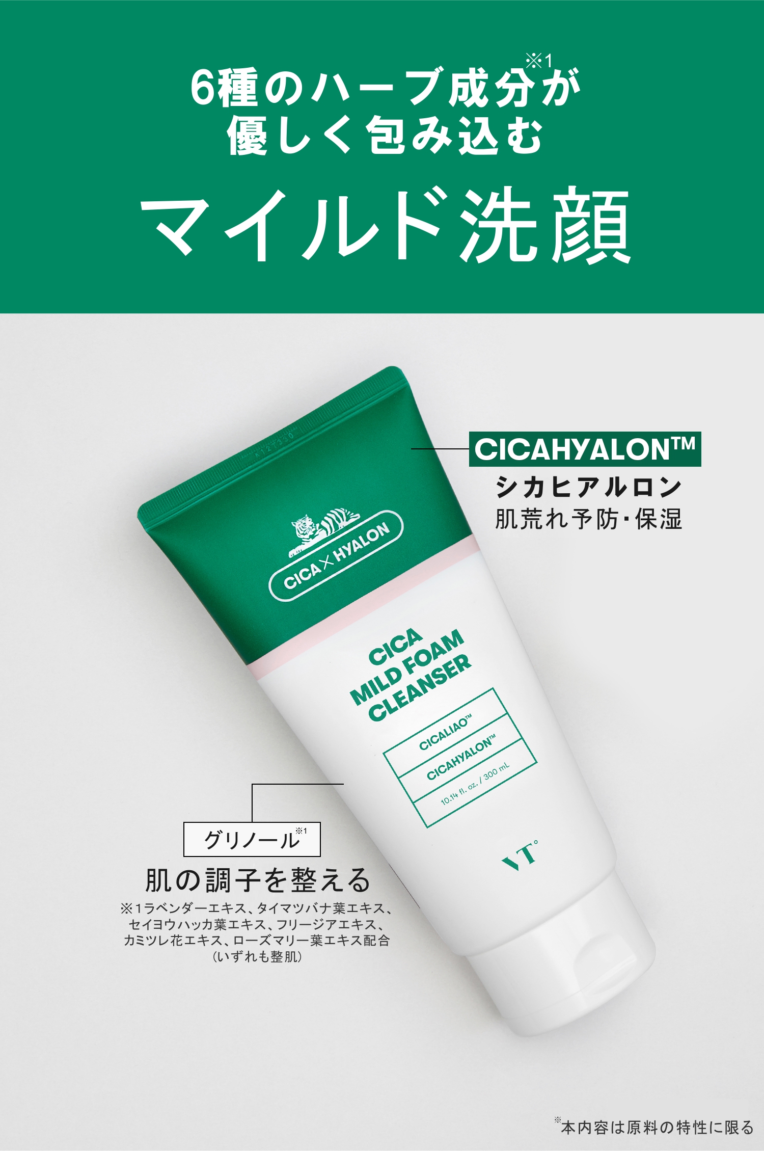 VT COSMETICS ☆国内発送☆送料無料☆シカ マイルドフォーム クレンザー 300ml 宅配便発送 ブイティ CICA 韓国コスメ 洗顔料 大容量 濃厚 保湿 毛穴の汚れ 泡