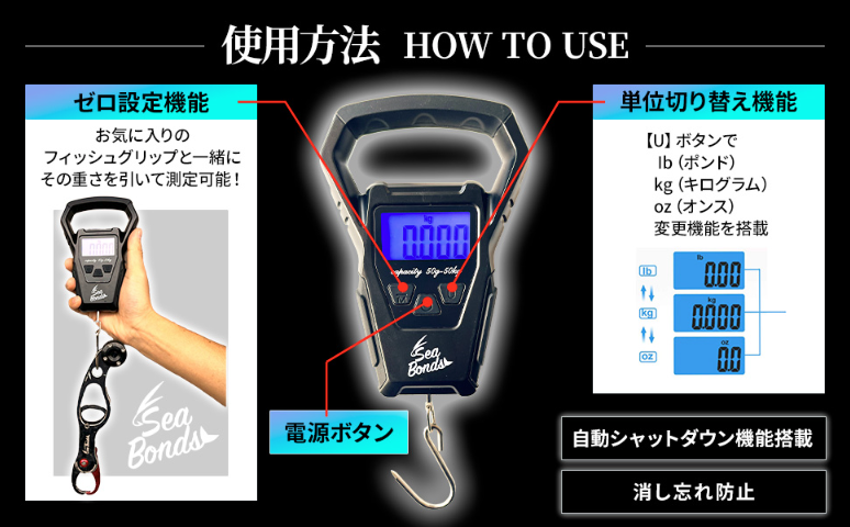 フィッシングスケールの使用方法