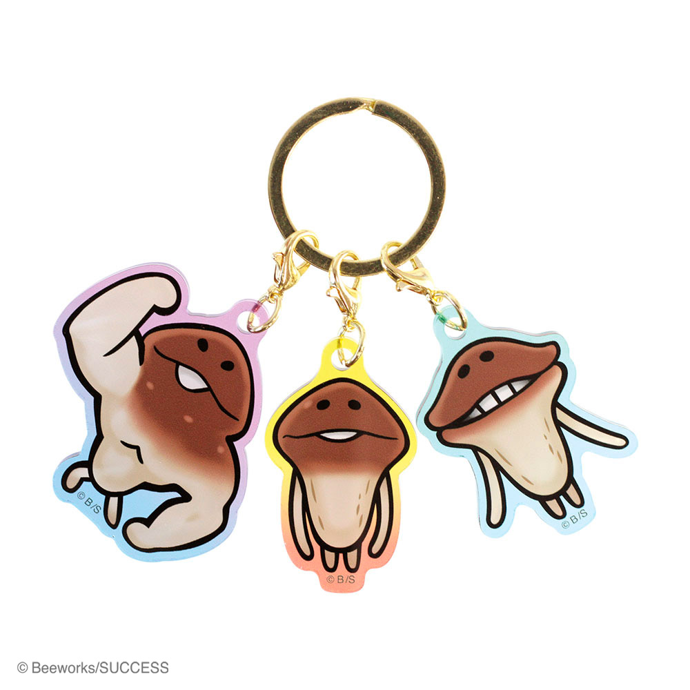 なめこ グッズ キーホルダー ティーズファクトリー おさわり探偵