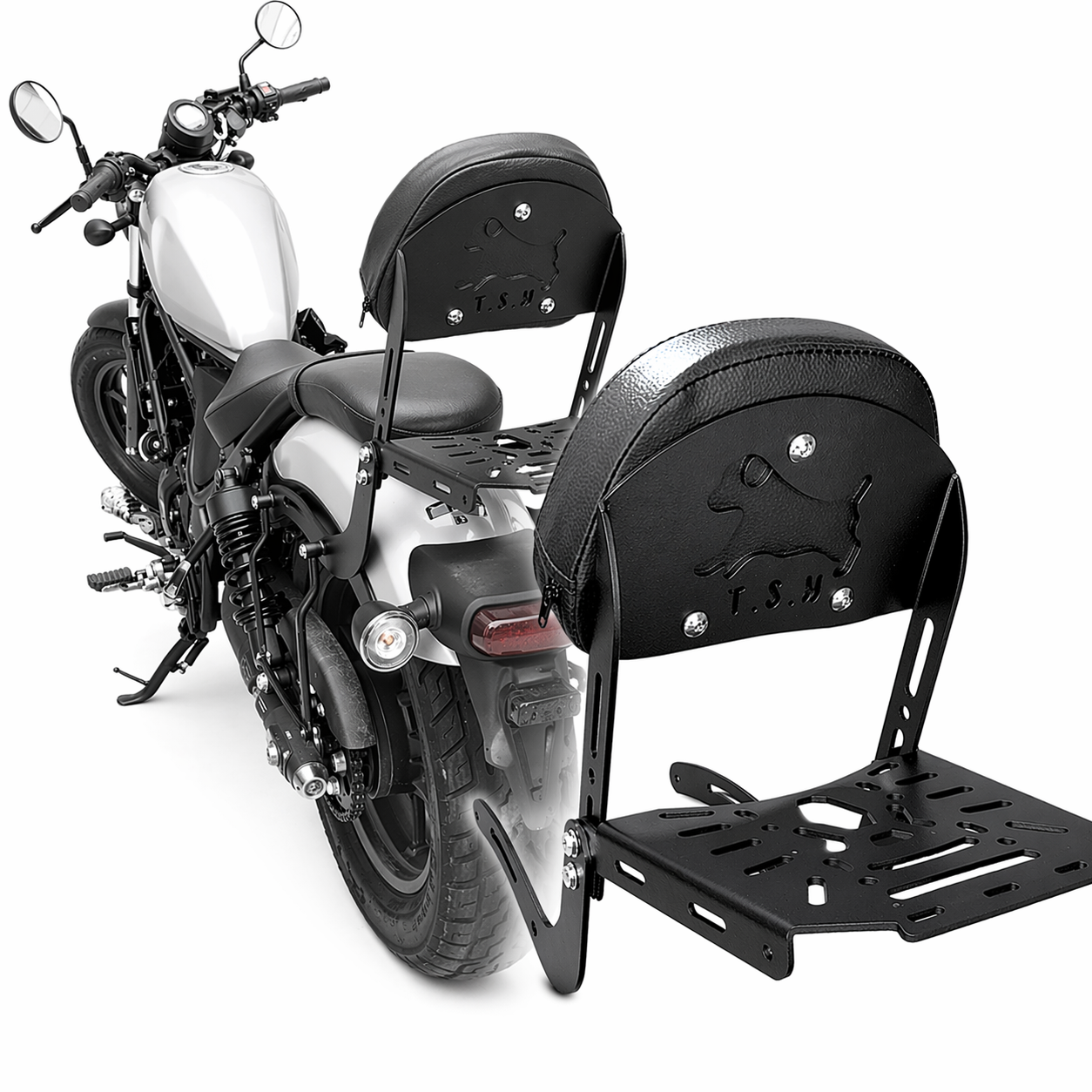 T.S.H バイク バックレスト リアキャリア Honda Rebel ホンダ レブル
