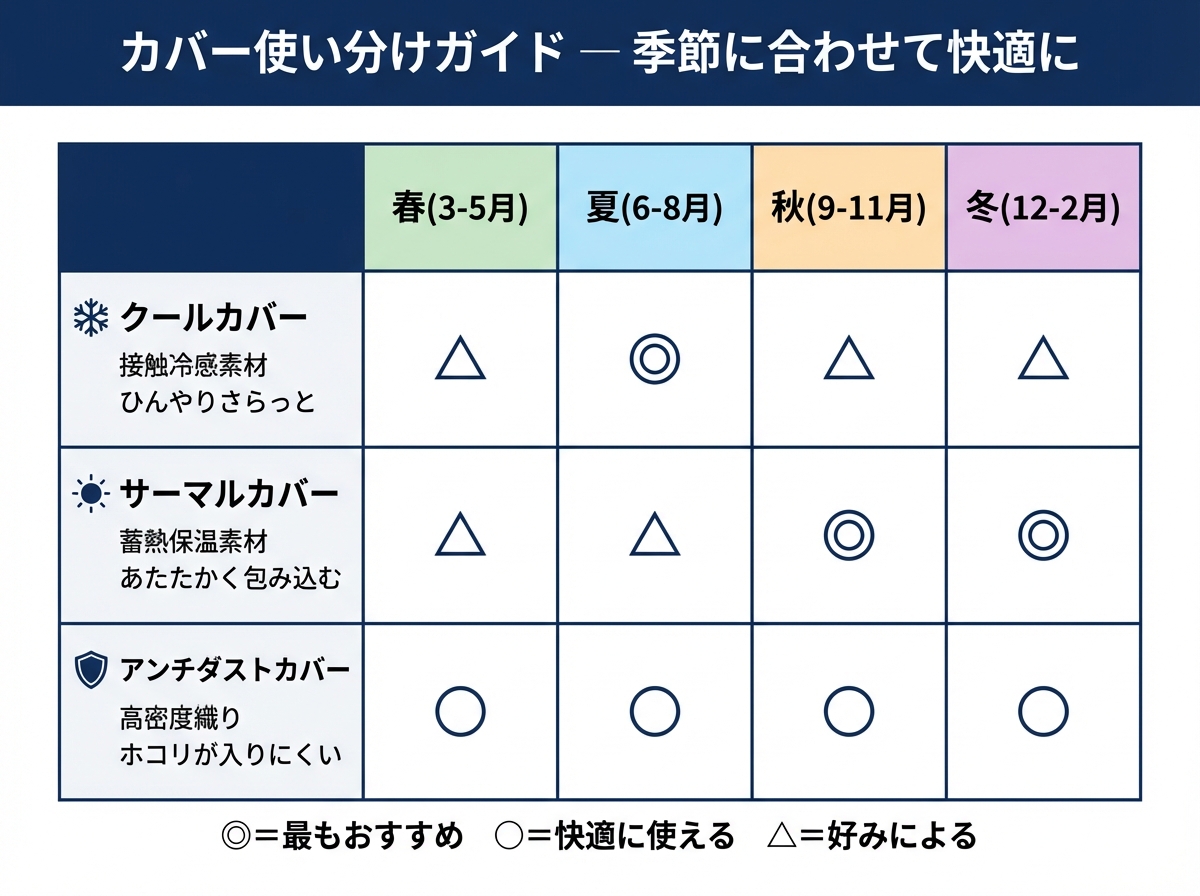 カバー使い分けガイド