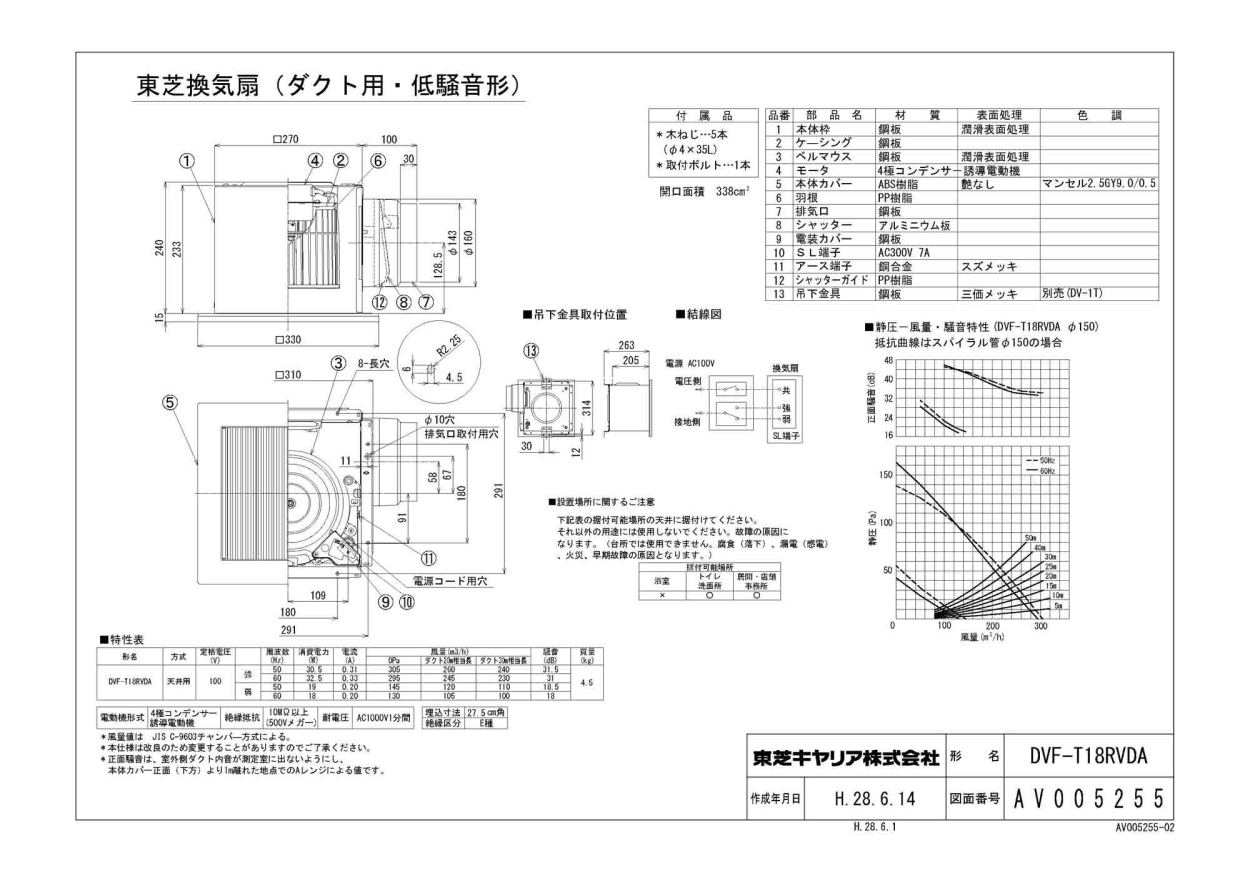 本店は ∬∬東芝 ダクト用換気扇低騒音形 インテリアパネル 居間