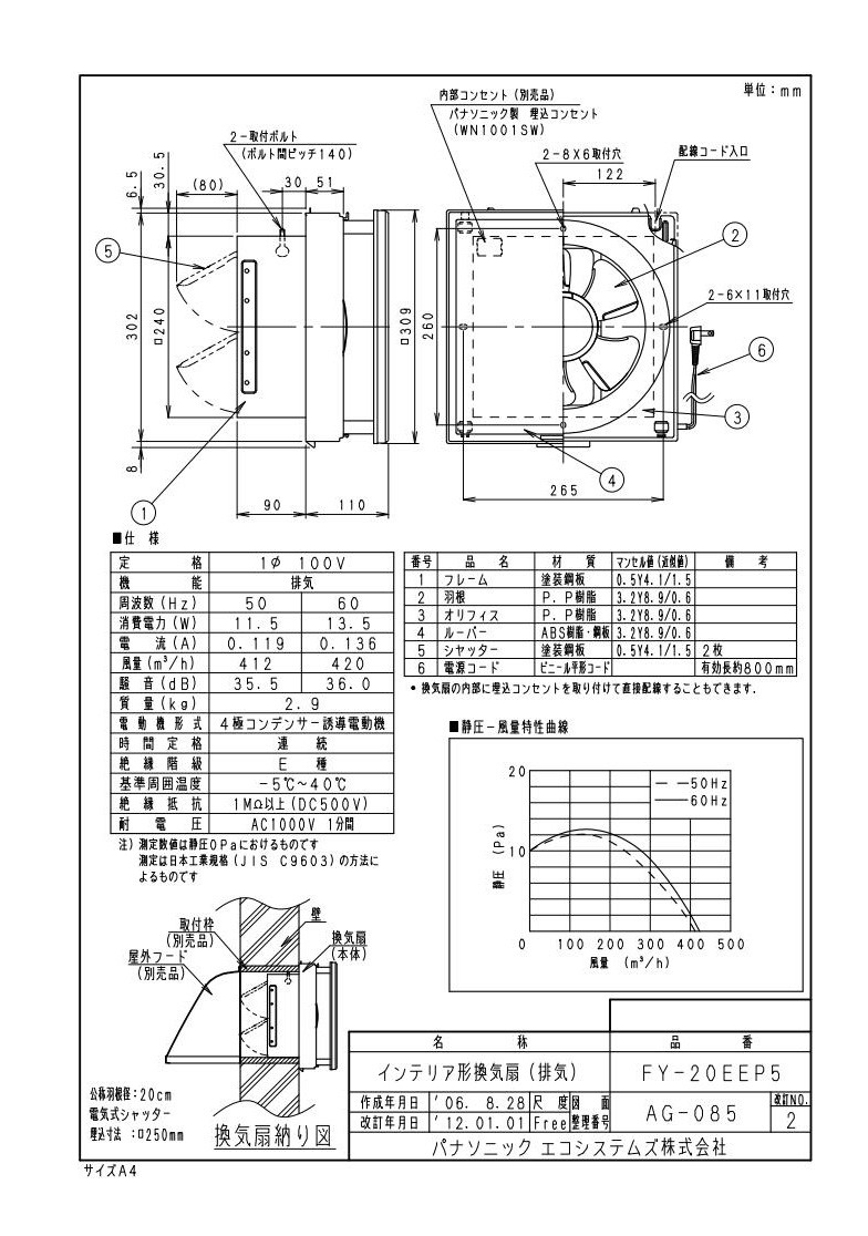 パナソニッ FY-20EEP5 Panasonic インテリア形換気扇 居室・店舗・事務所用 遠隔操作式 排気・電気式シャッター インテリアパネル形  タカラShop PayPayモール店 - 通販 - PayPayモール シャッター - shineray.com.br