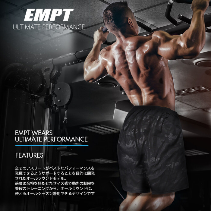 EMPT 迷彩 カモフラ ハーフパンツ スポーツ ショートパンツ 吸水