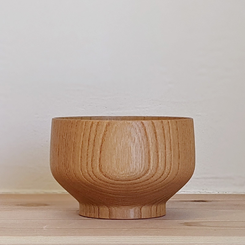 【山中漆器　大椀×3客】天然木製　内外\"轆轤目　未使用品 食器