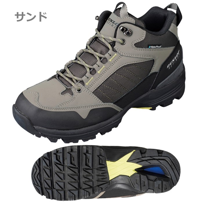 DUNLOP REFINED トレッキングシューズ メンズ ミドルカット スニーカー