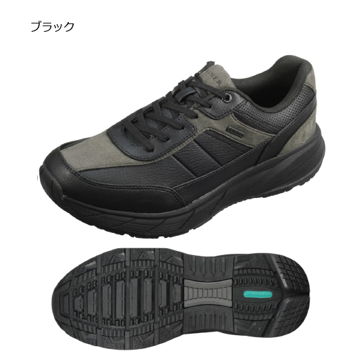 ウォーキングシューズ メンズ 4e 膝にやさしい スニーカー カジュアル シューズ 幅広 吸湿 速乾 抗菌防臭 紐 靴 歩く衝撃を推進力に ゲイナー GN0156 |  | 01