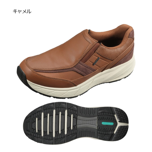 ウォーキングシューズ メンズ 4e 膝にやさしい スニーカー カジュアル シューズ 幅広 吸湿 速乾 抗菌防臭 スリッポン 靴 歩く衝撃を推進力に ゲイナー GN0157 |  | 02