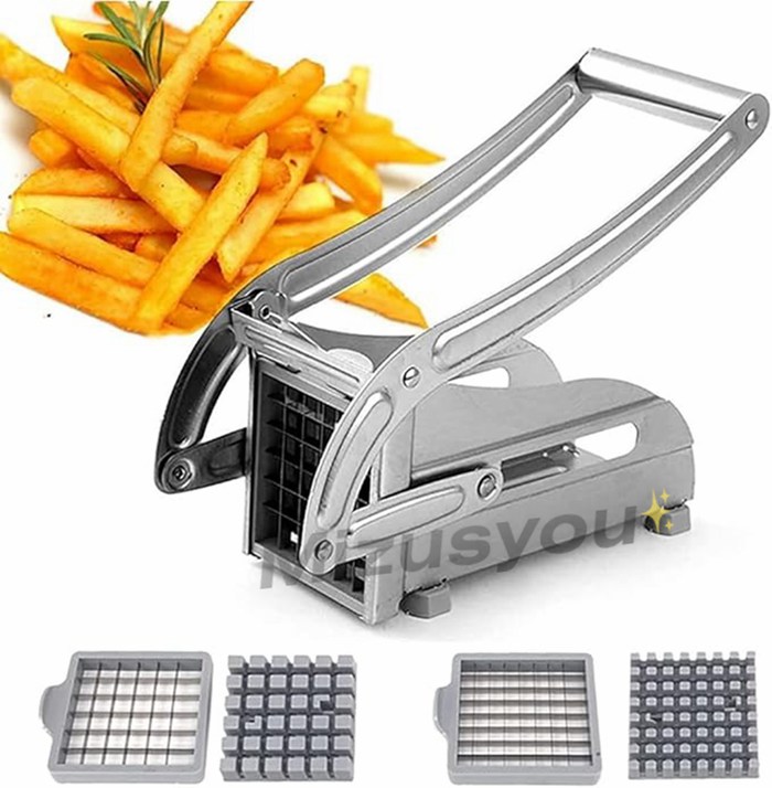 ポテトカッター ステンレス製フライドポテト切断機 手動式絞り器野菜