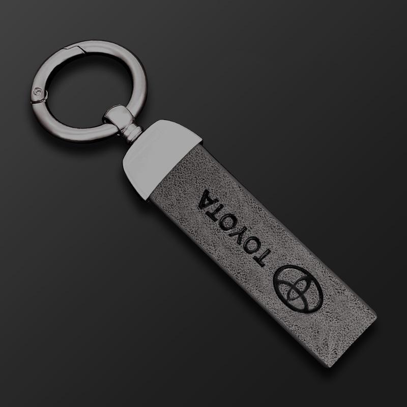 トヨタ TOYOTA◇深錆色/グレー◇キーケース キーホルダー付き 高級
