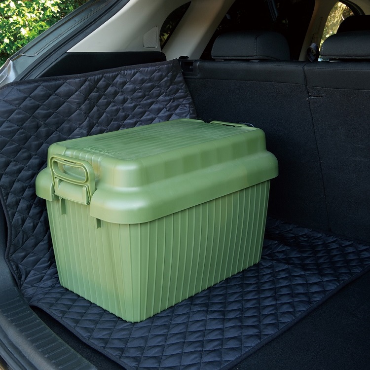 槌屋ヤック キルトマット BK リアバンパー 内装の傷付き防止用