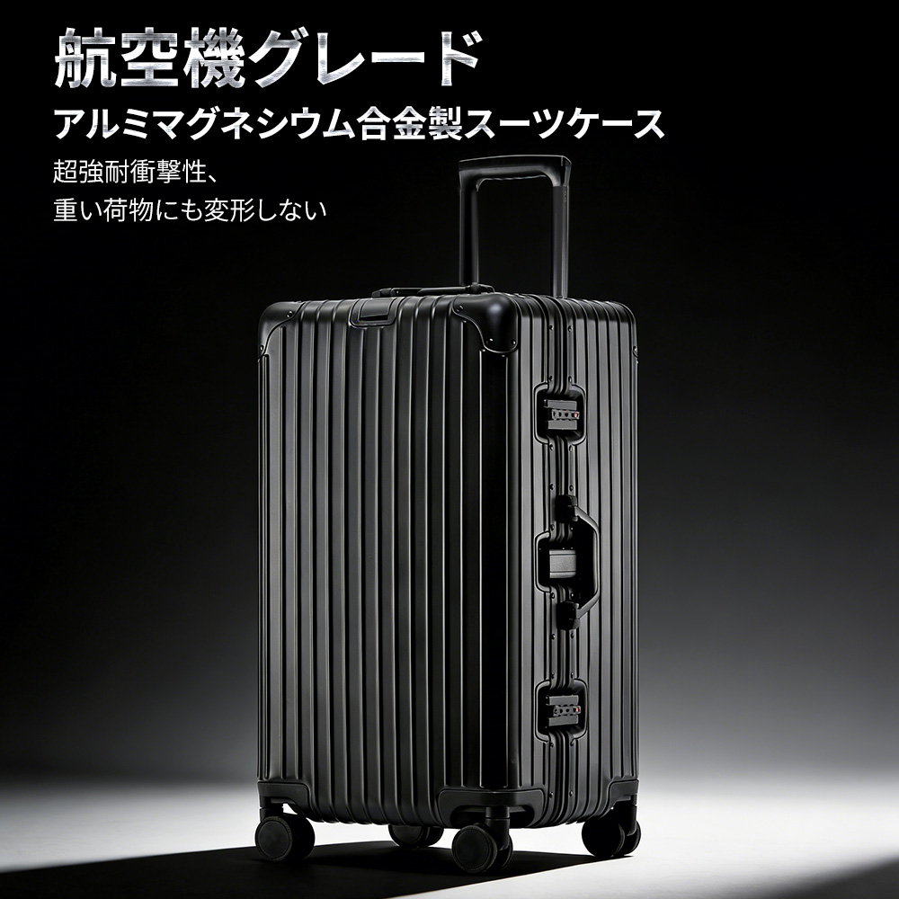 スーツケース NeoFino アルミマグネシウム 合金製 S M Lサイズ 耐衝撃