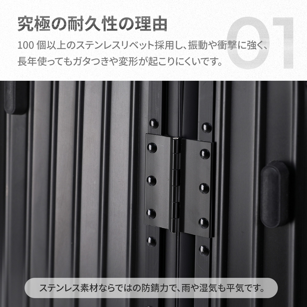 スーツケース NeoFino アルミマグネシウム 合金製 S M Lサイズ 耐衝撃