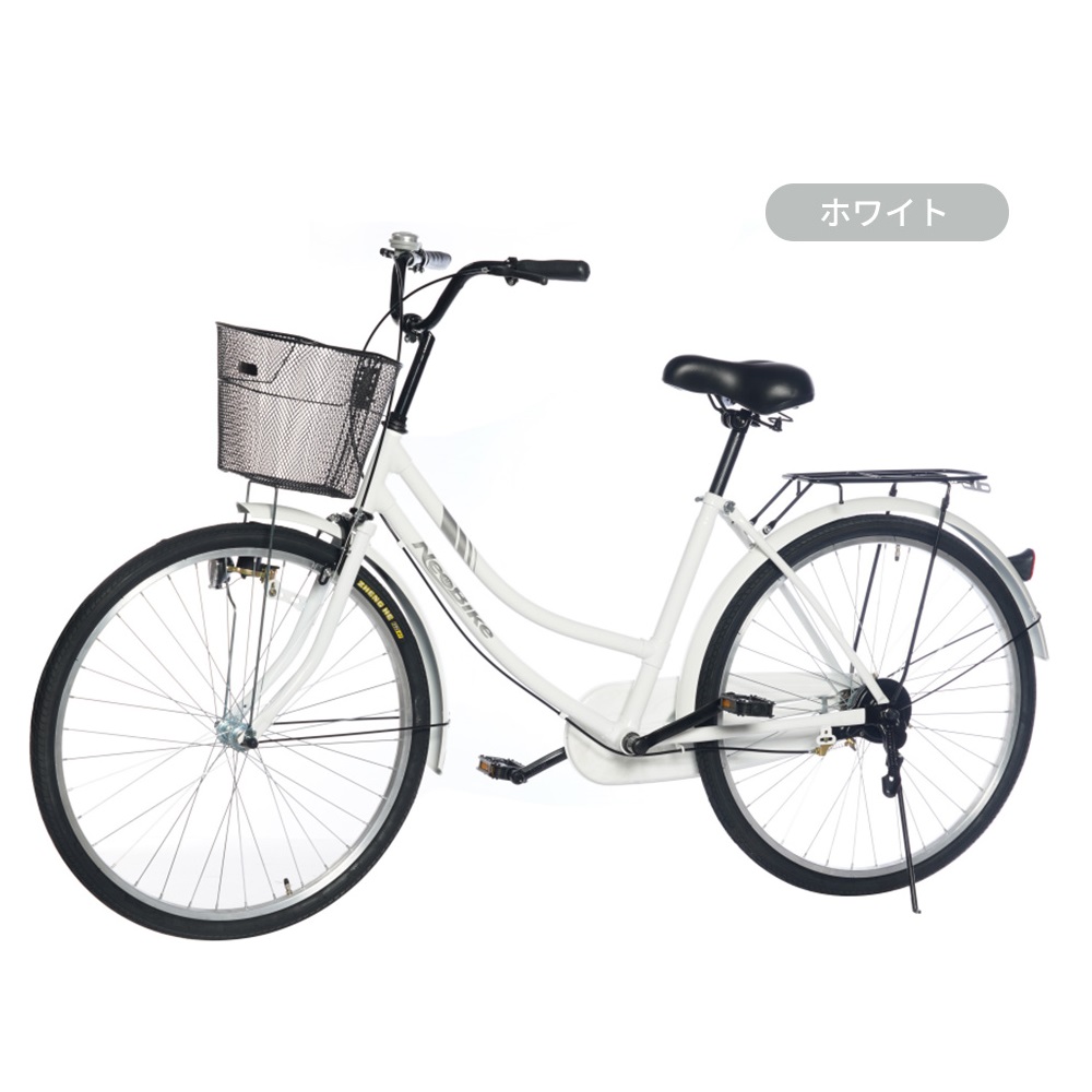 リサイクルショップどりーむ天保山店　No216　自転車　シティーサイクル　26インチ　ホワイトカラー　エコチャリNo21389U リサイクルショップどりーむ天保山店】No.31自転車26インチライト