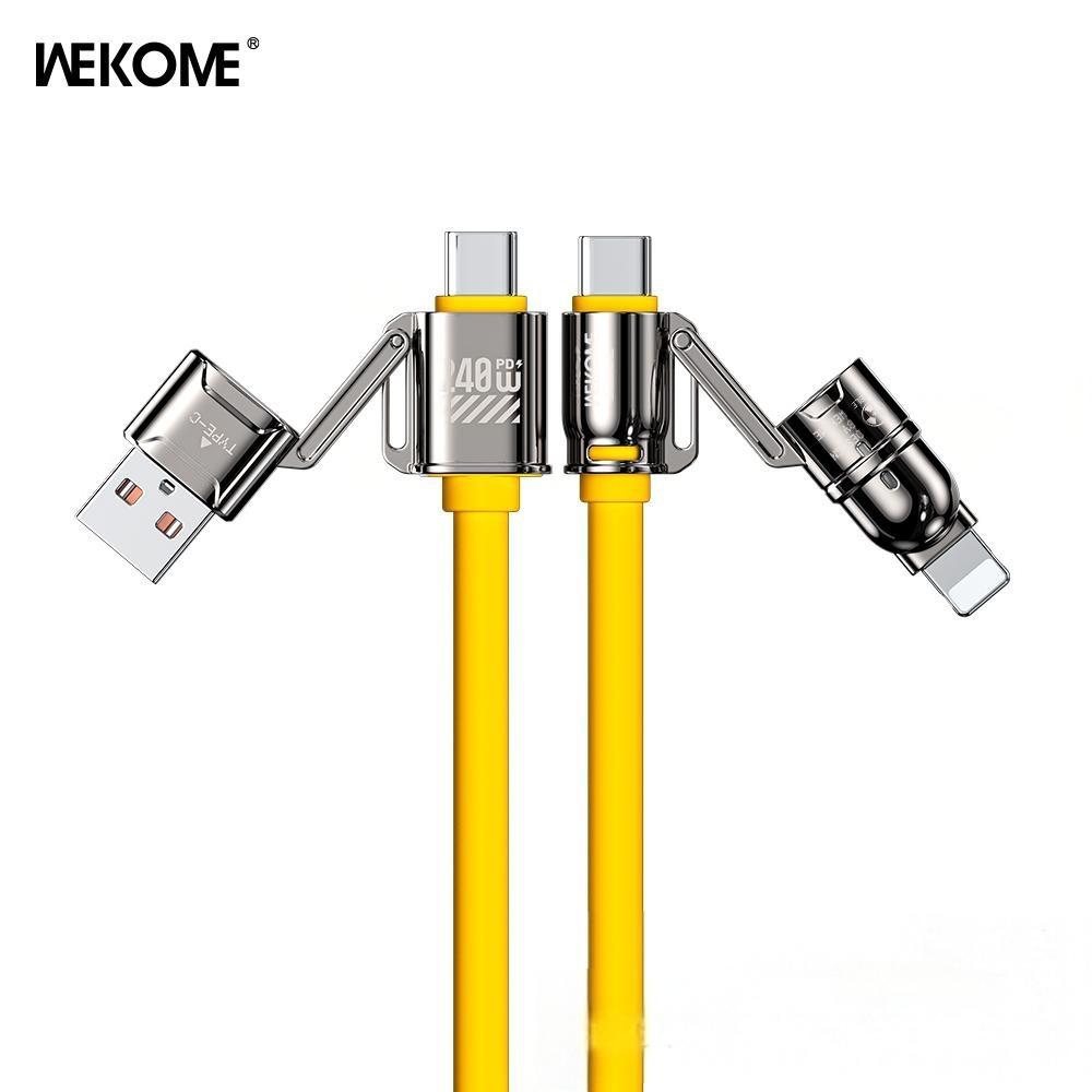 4IN1ケーブル 240w 高速充電 USB-A Lighting ケーブル Type-C 長め 1.2