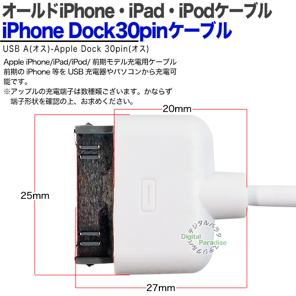 本日限定P2倍！ 送料無料 iPhone ケーブル iphone4s 充電ケーブル 旧型 充電器 iphone4 USB ケーブル iphone 4 ケーブル 3GS 急速 1M OR 0.2M