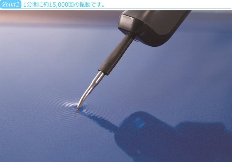 1分間に15,000回振動