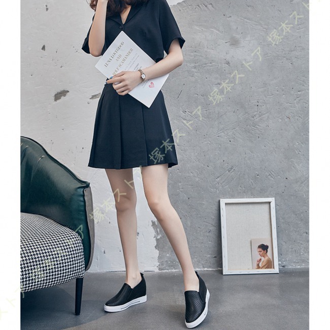 美品 ジ オニツカ ラグジュアリー ウェッジ-エス エナメル スリッポン ランバン コレクション LANVIN COLLECTION メッシュスリッポン