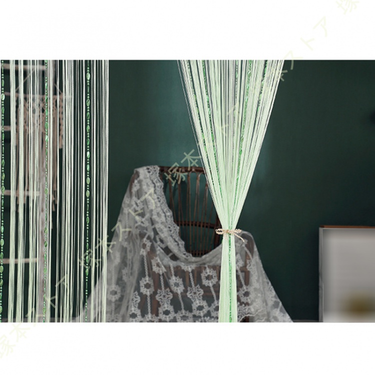 ひものれん 紐のれん ストリングカーテン ビーズ カーテン 水晶