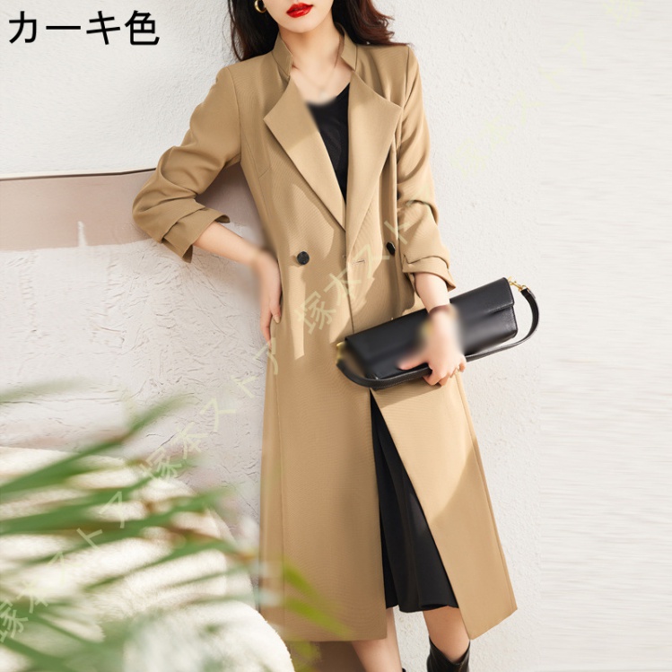 トレンチコート レディース ロング トレンチコート ロング丈 コート アウター 大きいサイズ 春 秋 アウター ビジネス ロング ミディアム ジャケット