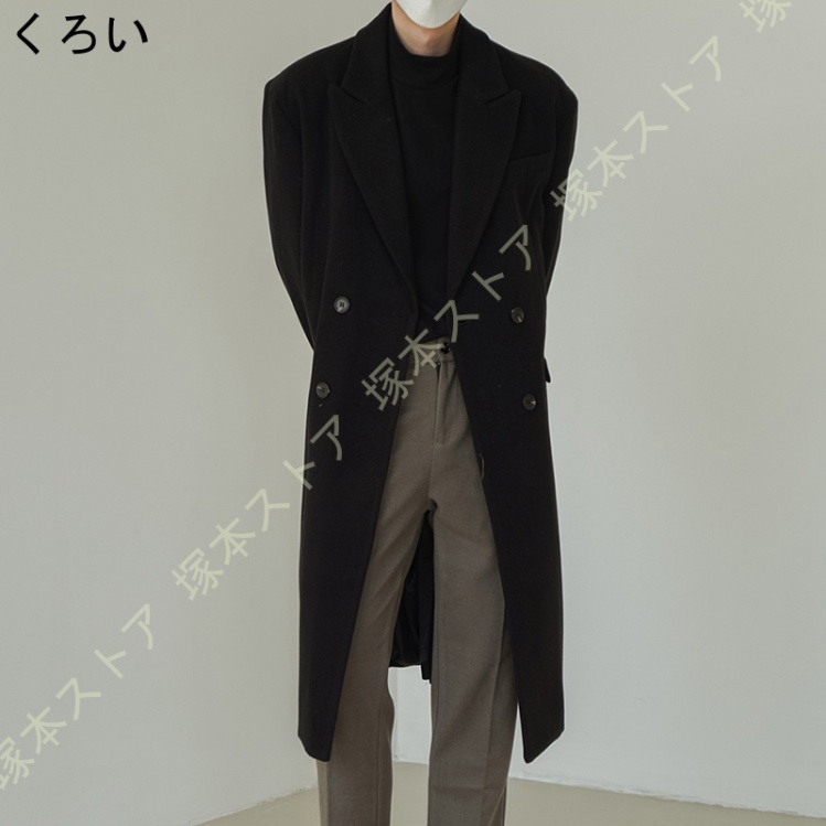 チェスターコート メンズ 紳士服 ロング ハーフコート 春 アウター ショート ピーコート 軽い 秋 冬 グレンチェック ロングコート コート 大きいサイズ 40代｜tsuka｜03