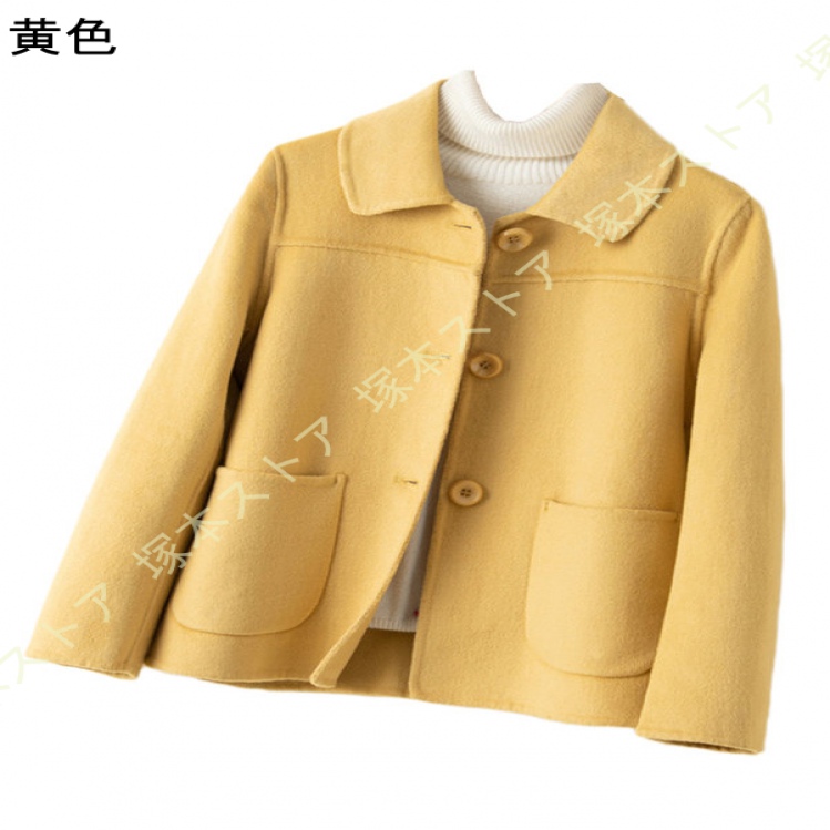 ウールコート レディース ショート丈 チェスターコート 40代 50代 30代