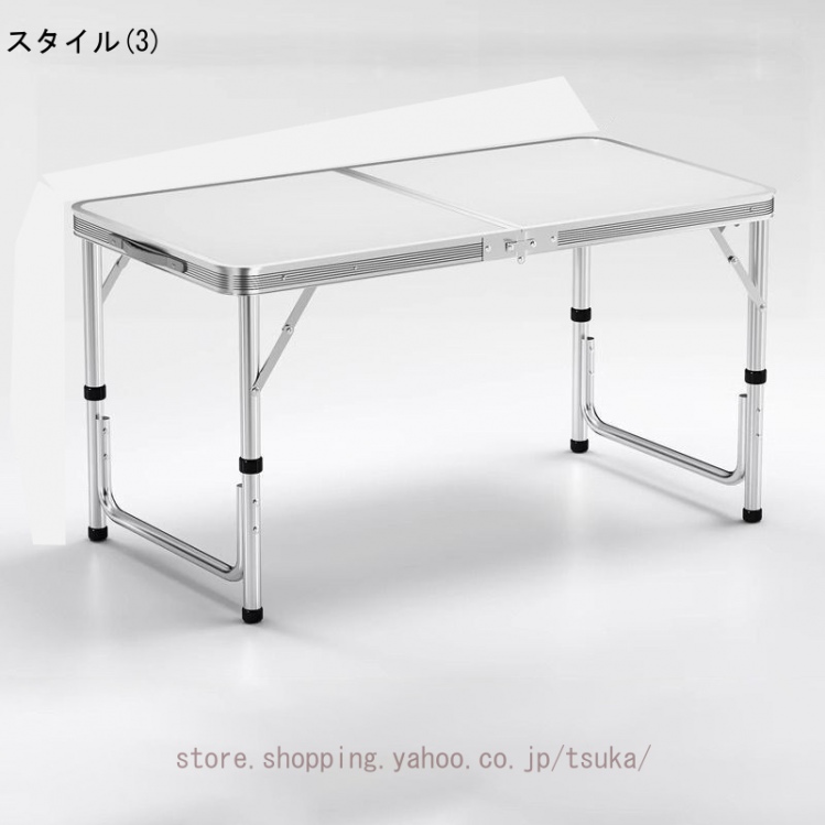 アウトドア テーブル キャンプテーブル 120cm テーブルと椅子のセット 高さ調節 ローテーブル 折りたたみ パラソルホール付き 取っ手付き 防水 コンパクト_3