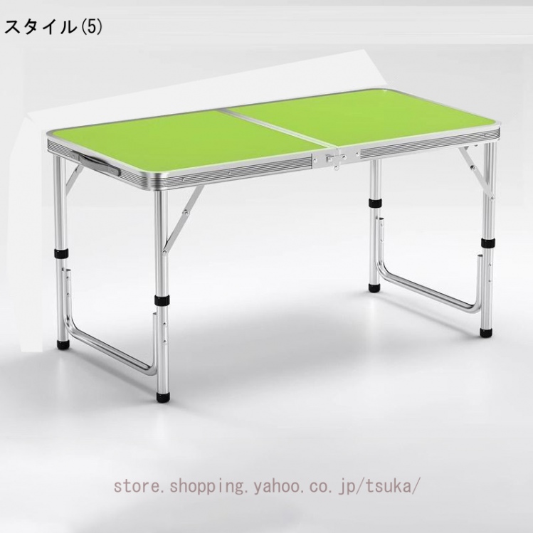 アウトドア テーブル キャンプテーブル 120cm テーブルと椅子のセット 高さ調節 ローテーブル 折りたたみ パラソルホール付き 取っ手付き 防水 コンパクト_5