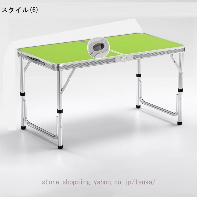 アウトドア テーブル キャンプテーブル 120cm テーブルと椅子のセット 高さ調節 ローテーブル 折りたたみ パラソルホール付き 取っ手付き 防水 コンパクト_6