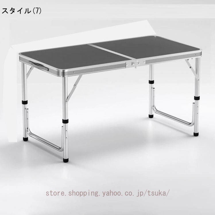 アウトドア テーブル キャンプテーブル 120cm テーブルと椅子のセット 高さ調節 ローテーブル 折りたたみ パラソルホール付き 取っ手付き 防水 コンパクト_7