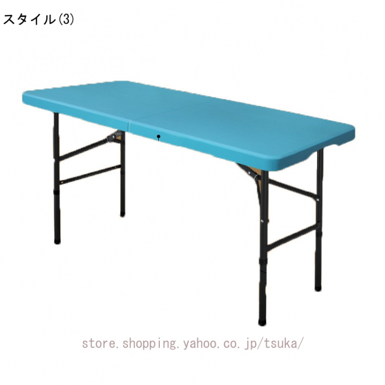 折りたたみテーブル 折りたたみ作業テーブル ホワイト 幅折りたたみ