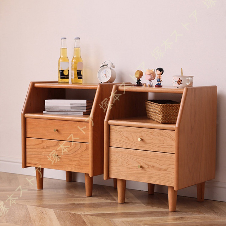 北欧レトロ 木製ナイトテーブル チェストテーブル サイドテーブル コンソール ナイトテーブル サイドテーブル 北欧 幅40cm 脚付き ナイトチェスト