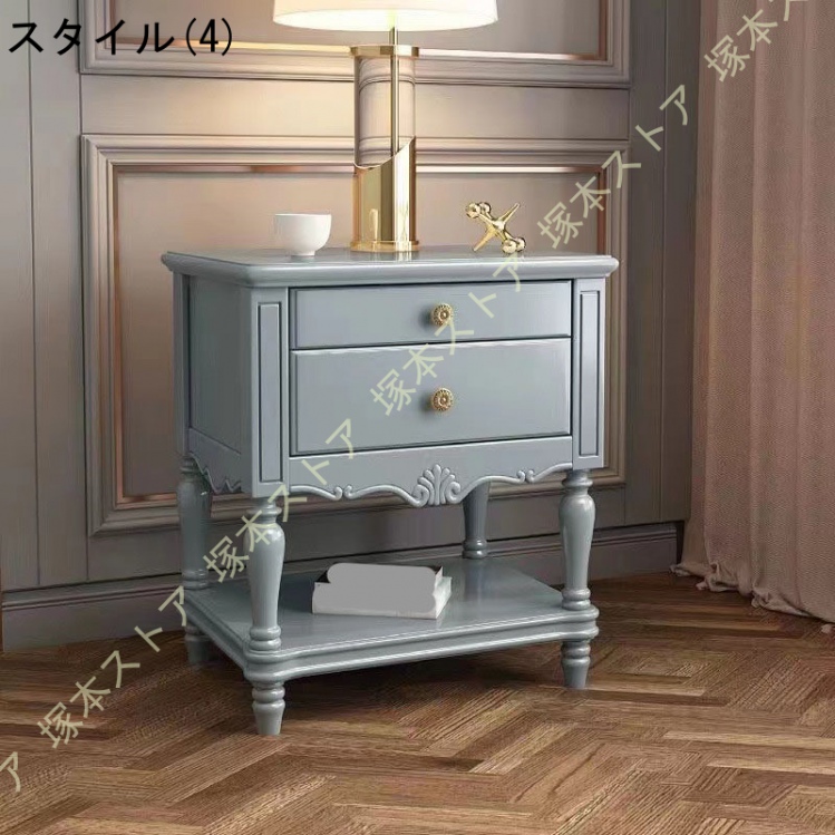 サイドテーブル 木製 レトロ おしゃれ 花瓶台 玄関 電話台 引き出し