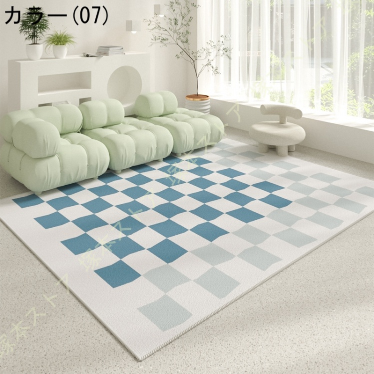 ラグ ラグマット 丸洗い 北欧 新生活 カーペット ラグマット じゅうたん 防ダニ マット 無地 リビング ダイニング モダン ラグ 柔らかい 長方形 絨毯_7