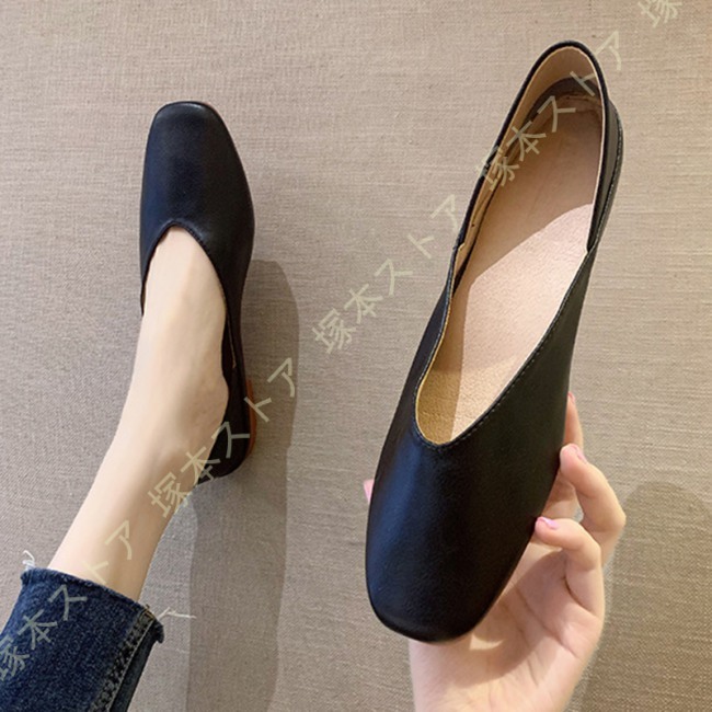 レディース シューズ フラット パンプス ローヒール 痛くない ぺたんこ 2way フラットシューズ 外履き スリッポン 秋 おしゃれ かかと踏める 大人 カジュアル |  | 02