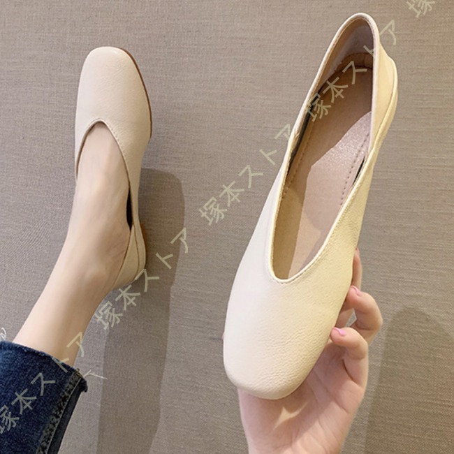 レディース シューズ フラット パンプス ローヒール 痛くない ぺたんこ 2way フラットシューズ 外履き スリッポン 秋 おしゃれ かかと踏める 大人 カジュアル |  | 03