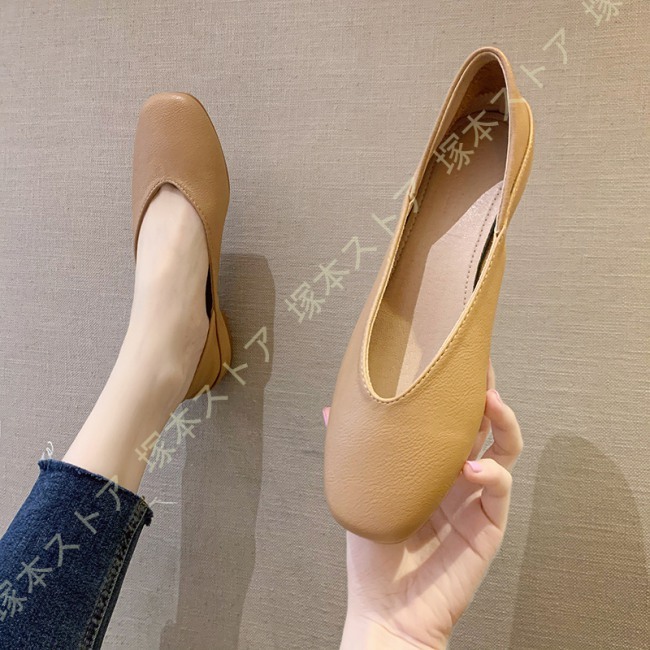 レディース シューズ フラット パンプス ローヒール 痛くない ぺたんこ 2way フラットシューズ 外履き スリッポン 秋 おしゃれ かかと踏める 大人 カジュアル |  | 04